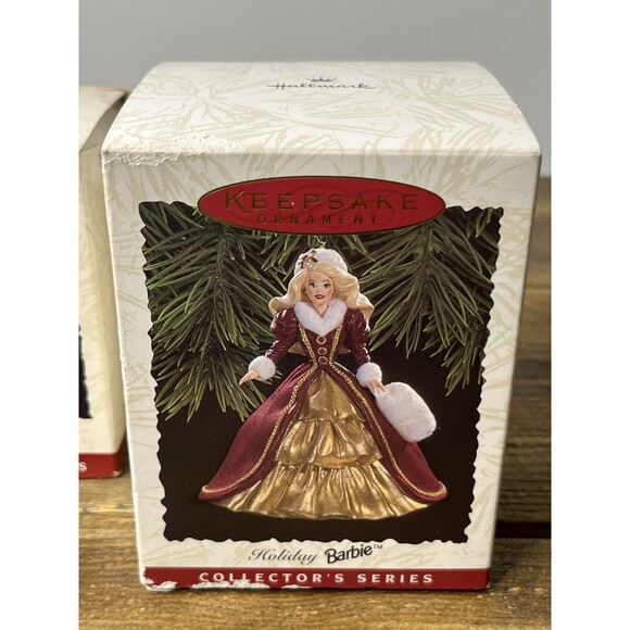 4 Collectible Hallmark Keepsake Barbie Christmas Ornaments w/ Original Box - Picture 10 of 16